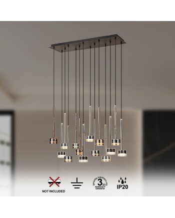 TONIC * COLGANTE 14L RECTANGULAR - GX53 - MULTICOLOR